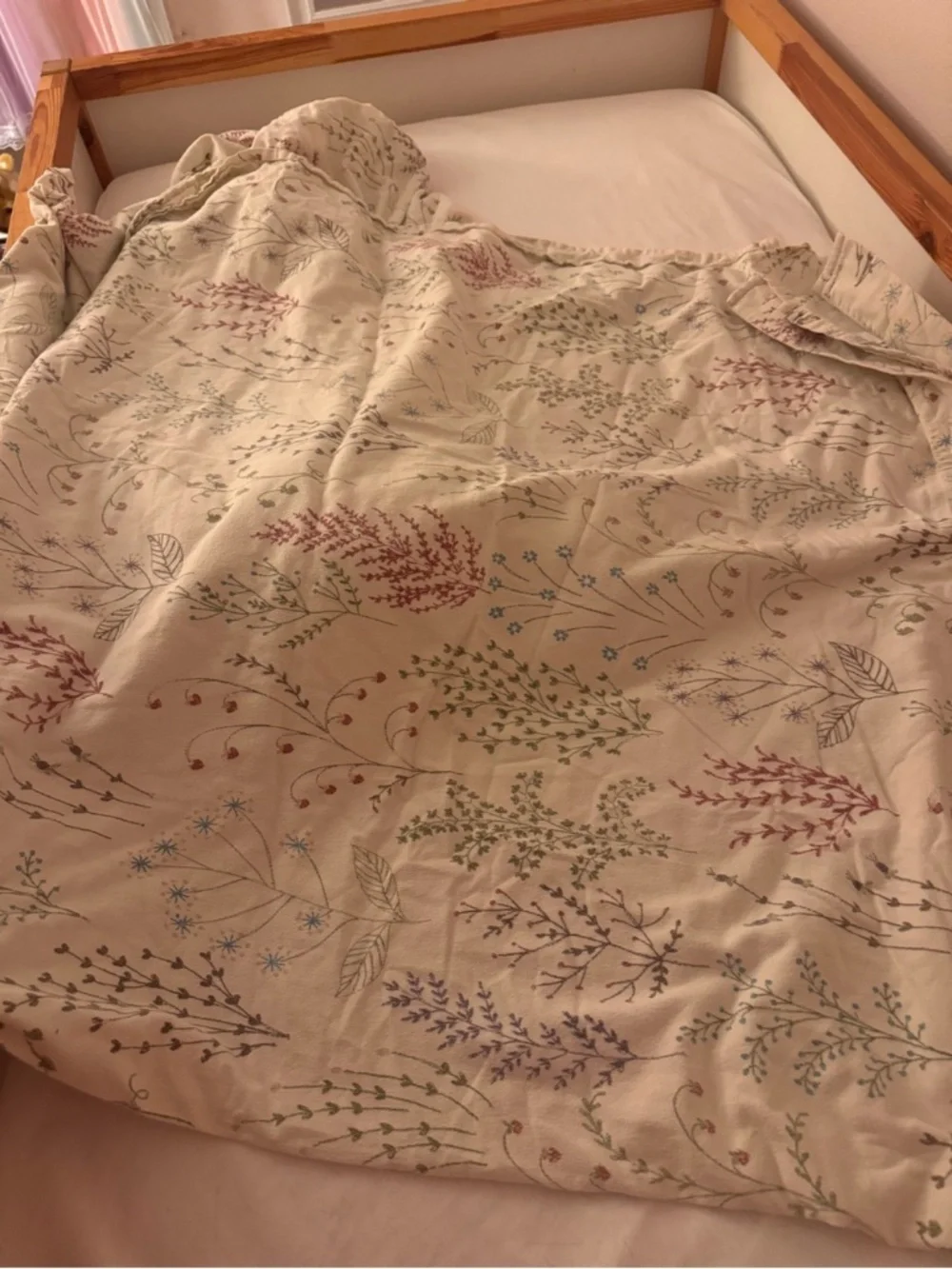 L.L. Bean Botanical Floral flannel Sheet Collection queen